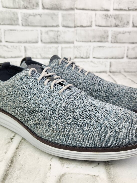 Cole Haan Original Grand StitchLite Men\'s Sz 9.5 Gray Oxford Casual Shoes C36872 main image 5